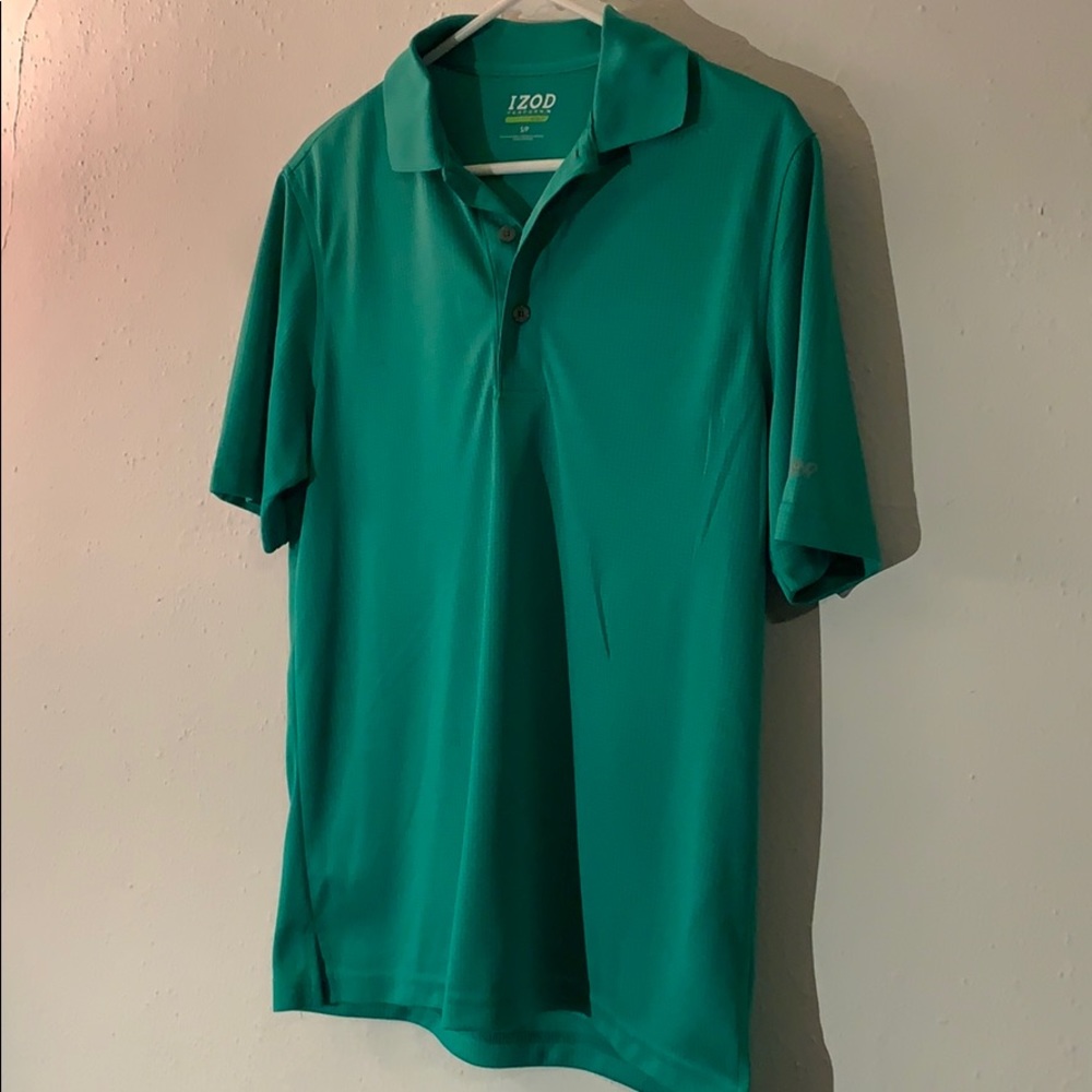 Izod preformix golf shirt, green size small